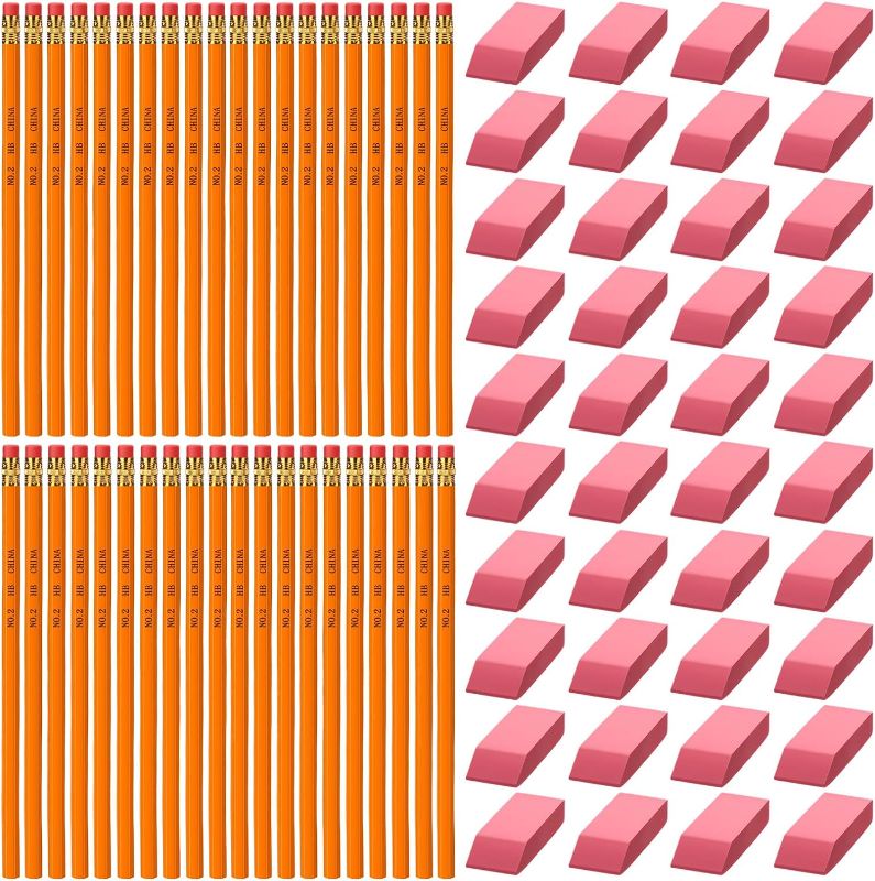 Photo 1 of 80 Pcs Pink Erasers Bulk Pencil Bulk 100 Day of School Teacher Supply Pencil Eraser for Kids Bulk Pencils for Classroom for Student Teacher School Office Classroom Supplies Back to School Sunday Class
