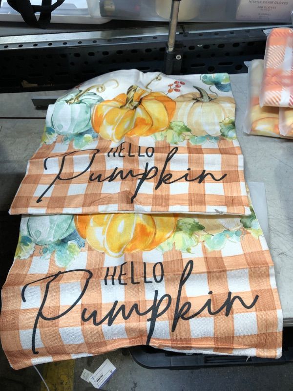 Photo 1 of 2 PC HELLO PUMPKIN PILLOW CASES 