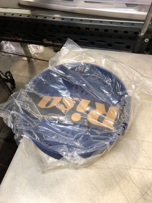 Photo 1 of Risa Stackable Steamer Co-founded by Eva Longoria - Food-safe Silicone Steamer for Vegetables, Dumplings, and more. Stackable for Multi-level Steaming in Deep Blue