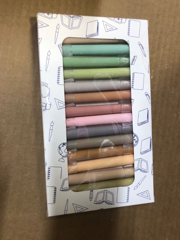 Photo 2 of EOOUT 16 Pack Highlighters Pastel Earthy Gel Highlighters Aesthetic Cute Bible Highlighters Assorted Colors No Bleed Bible Markers Dry Fast Easy to Hold for Journal Planner Notes School Office Pastel 1 Count  