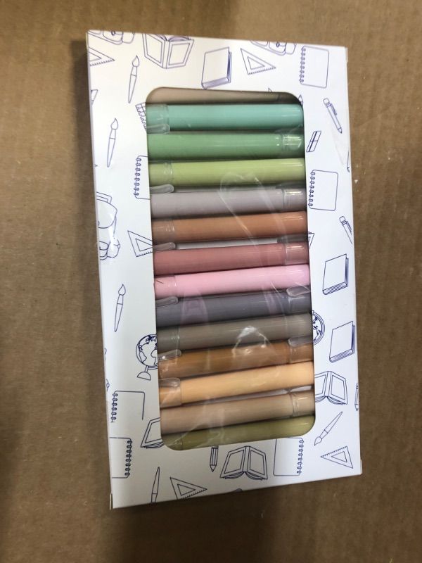 Photo 1 of EOOUT 16 Pack Highlighters Pastel Earthy Gel Highlighters Aesthetic Cute Bible Highlighters Assorted Colors No Bleed Bible Markers Dry Fast Easy to Hold for Journal Planner Notes School Office Pastel 1 Count 