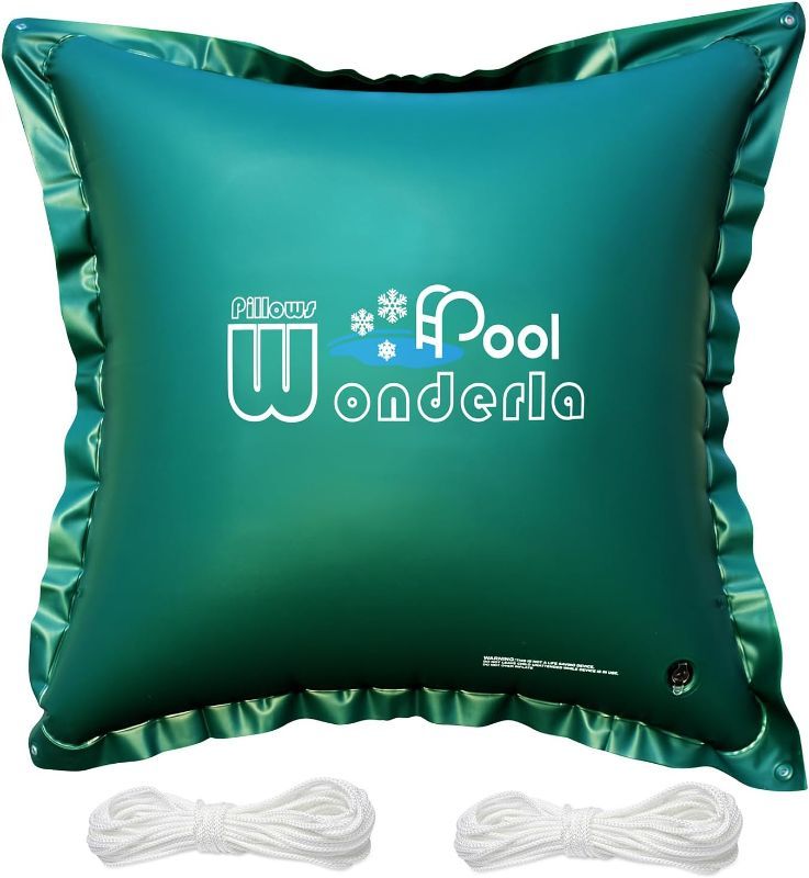 Photo 1 of 2pcs--Wonderla Pool Pillows for Above Ground Pools - 4' X 4' Pool Winter Pillow | 0.4mm Thick Super Durable and Cold-Resistant. Rope Included Ice Equalizer Pillow | Pool Pillows for Winter Pool Closing
