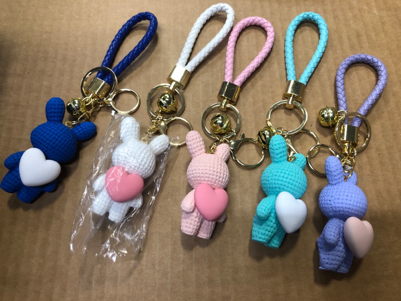 Photo 1 of 5pcs--BESTOYARD Bunny Keychain  
