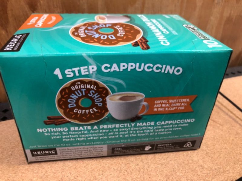 Photo 2 of 10pods---The Original Donut Shop Cinnamon Dulce Cappuccino Flavor Beverage Mix K-Cup Pods - 10 ct-----exp date 11/2023