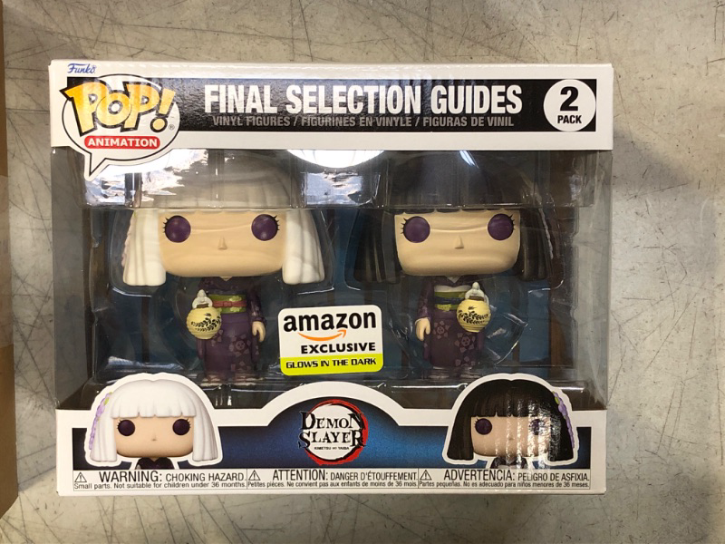 Photo 3 of Funko Pop! Animation: Demon Slayer - Final Selection Guides, Kanata and Kiriya Glow in The Dark (2-Pack), Amazon Exclusive