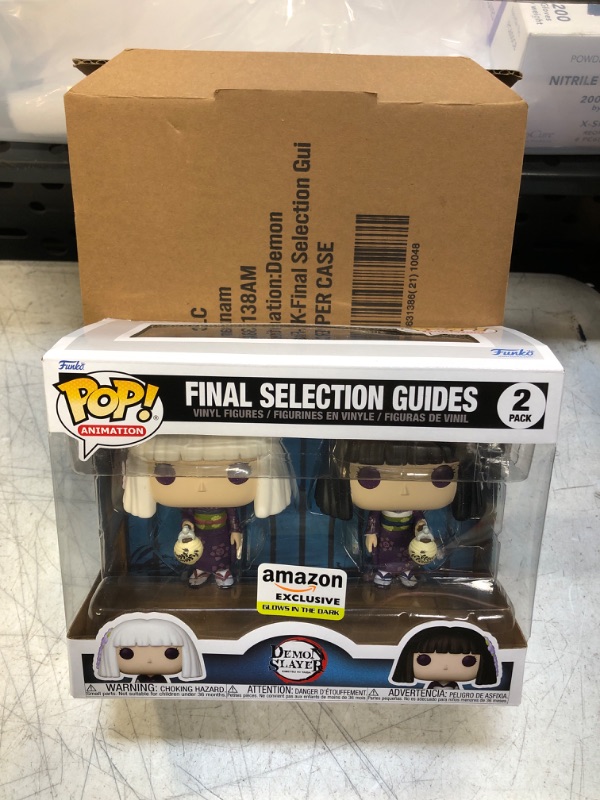 Photo 2 of Funko Pop! Animation: Demon Slayer - Final Selection Guides, Kanata and Kiriya Glow in The Dark (2-Pack), Amazon Exclusive