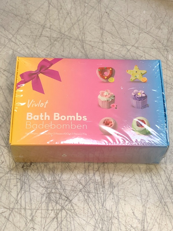 Photo 2 of Bath Bombs for Women, 6 pcs Aromatherapy Bath Bomb Gift Set, Bubble Bathbombs for Girls, for Mother's Day, Rich in Essential Oils, Skin Moisturizing, Unique Spa Gifts for Mom, Girlfriends 6Pcs