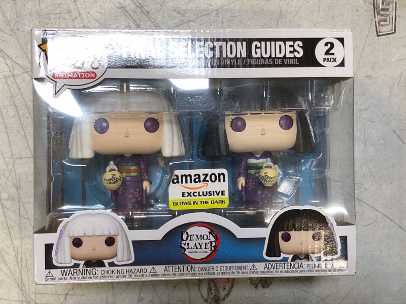 Photo 2 of Funko Pop! Animation: Demon Slayer - Final Selection Guides, Kanata and Kiriya Glow in The Dark (2-Pack), Amazon Exclusive