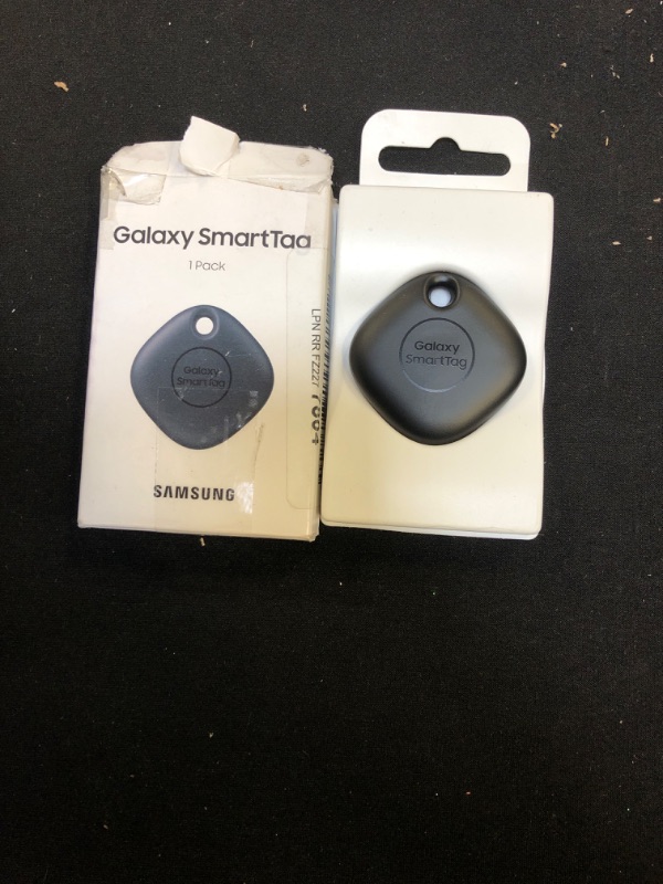 Photo 2 of SAMSUNG Galaxy SmartTag Bluetooth Smart Home Accessory Tracker, Attachment Locator for Lost Keys, Bag, Wallet, Luggage, Pets, Glasses, 2021, US Version, Black