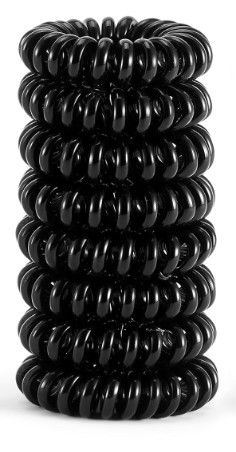 Photo 1 of 20pc Black Spiral Hair Ties 