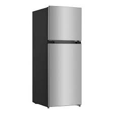 Photo 1 of 10.1 cu. ft. Top Freezer Refrigerator in Stainless Steel
