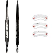 Photo 1 of 2 pack dark brown eyebrow pencil with 1 pack eyebrow tool,#brownpen003
