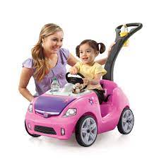 Photo 1 of Step2 Whisper Ride II Kids Push Cars, Ride On Car, Seat Belt, Horn, Toddlers Ages 1.5 – 4 Years Old, Max Weight 50 lbs., Quick Storage, Stroller Substitute, Pink
