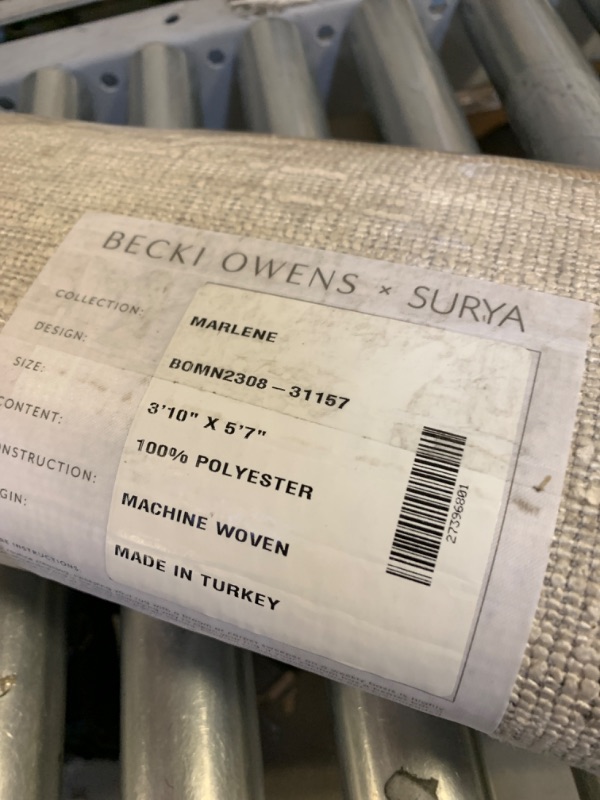 Photo 1 of Becki Owens x Surya Marlene Area Rug, 3'11" x 5'7", Cream Cream 3'11" x 5'7"