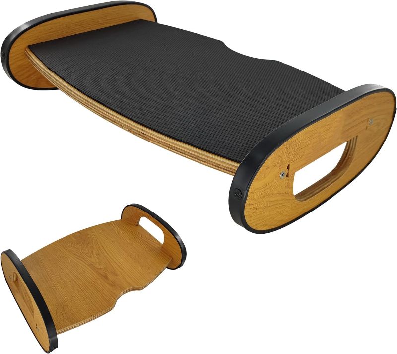 Photo 1 of Balance Board,Rocker Board for Physical Therapy,Under Desk Footrest,Foot Rest Under Desk,Office Footrest, Piano Foot Rest for Kids
