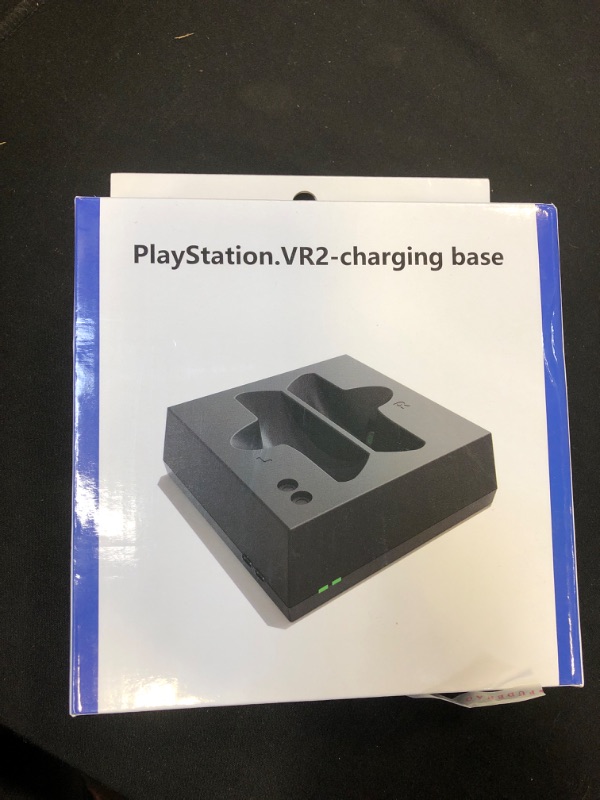 Photo 2 of Mcbazel Charging Dock for PS VR2, Magnetic High Speed Dual Charger Station with LED Indicator for PSVR 2 Controller - Black
