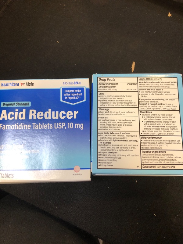 Photo 2 of HealthCareAisle Famotidine 10 mg – 180 Tablets – Original Strength Acid Reducer – Prevents and Relieves Heartburn Due to Acid Indigestion Original Strength 180 Count (Pack of 2) 12/2023