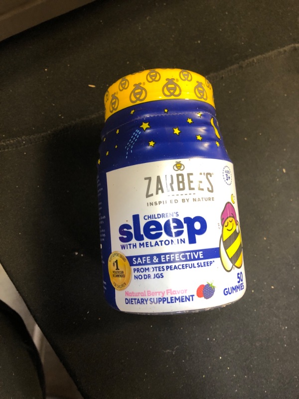 Photo 2 of Zarbee's Kids 1mg Melatonin Gummy; Drug-Free & Effective Sleep Supplement for Children Ages 3 and Up; Natural Berry Flavored Gummies; 50 Count 11/2024