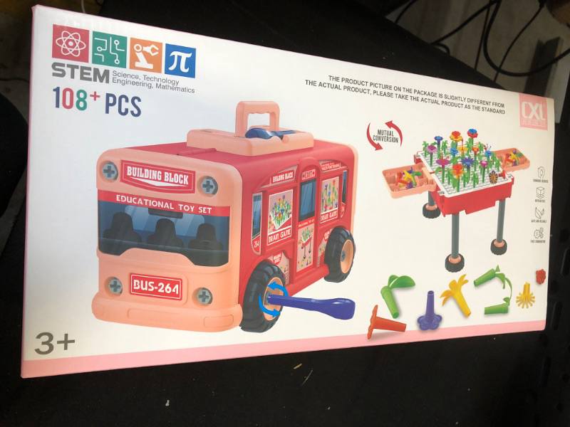 Photo 1 of BUILDING BLOCK EDUCATIONAL TOY SET BUS 264