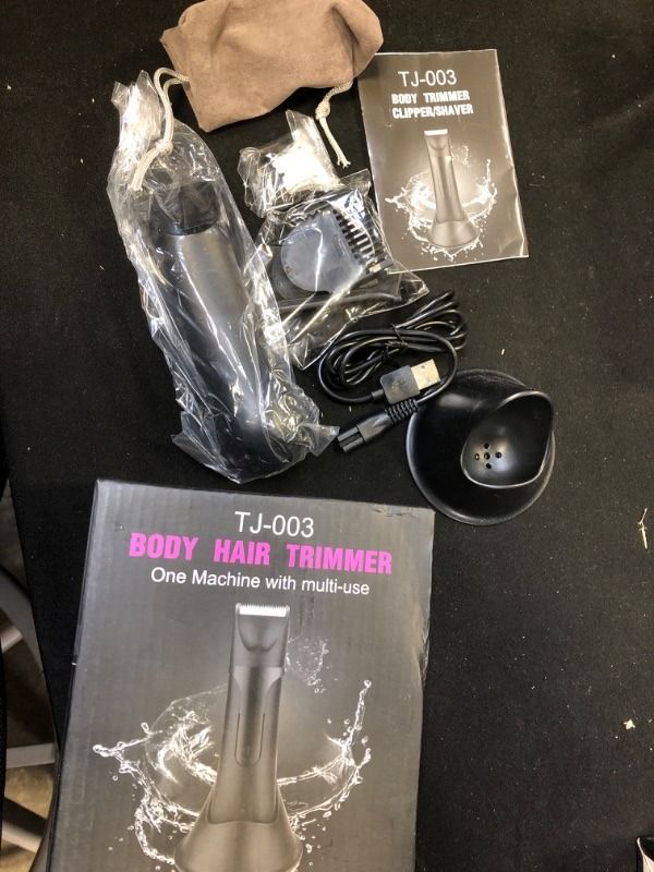 Photo 1 of BESTBOMG Groin Hair Trimmer for Men, Ball Shaver, Electric Body Trimmer, Waterproof Wet/Dry Groomer, 90 Minutes Shaving After Fully Charged, Replaceable Ceramic Blade Heads Max Black