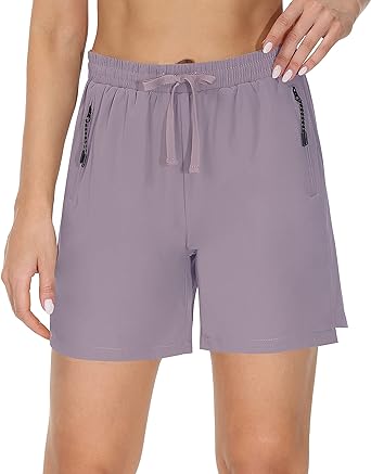 Photo 1 of Cakulo Women's Hiking Cargo Bermuda Shorts 5"/7" Quick Dry Lounge Stretch Golf Fishing Walking Shorts with Zipper Pockets SIZE XL
