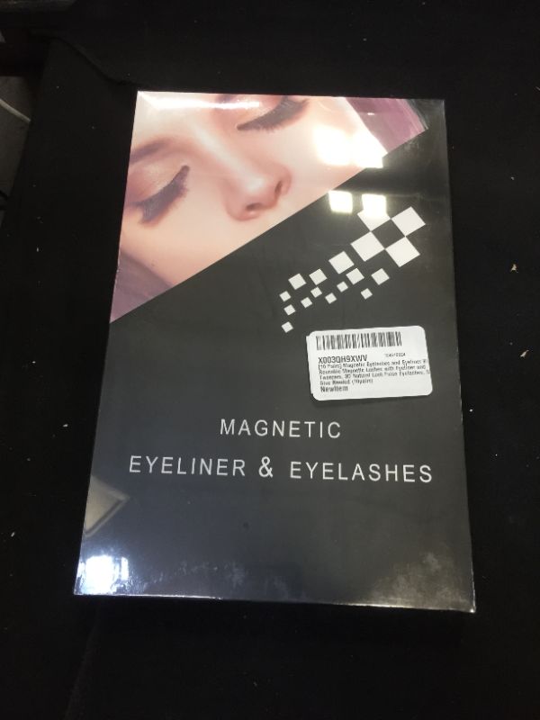 Photo 2 of [10 Pairs] Magnetic Eyelashes and Eyeliner Kit, Reusable Magnetic Lashes with Eyeliner and Tweezers, 3D Natural Look False Eyelashes, No Glue Needed (10pairs)
