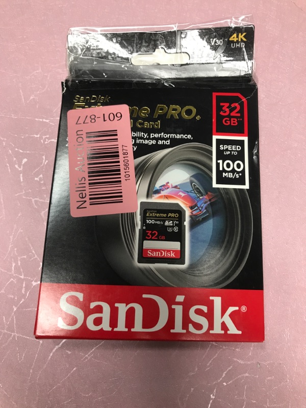 Photo 2 of SanDisk 32GB Extreme PRO SDHC UHS-I Memory Card - C10, U3, V30, 4K UHD, SD Card - SDSDXXO-032G-GN4IN 32GB Memory Card Only