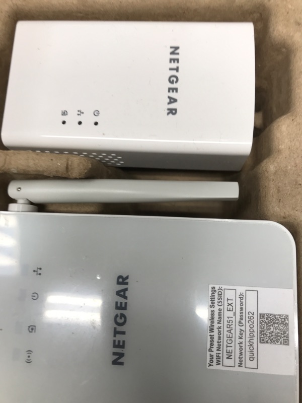 Photo 2 of NETGEAR Powerline Adapter + Wireless Access Point Kit, 1000 Mbps Wall-Plug, 1 Gigabit Ethernet Ports (PLW1000-100NAS), 1 Gbps Kit - Wireless