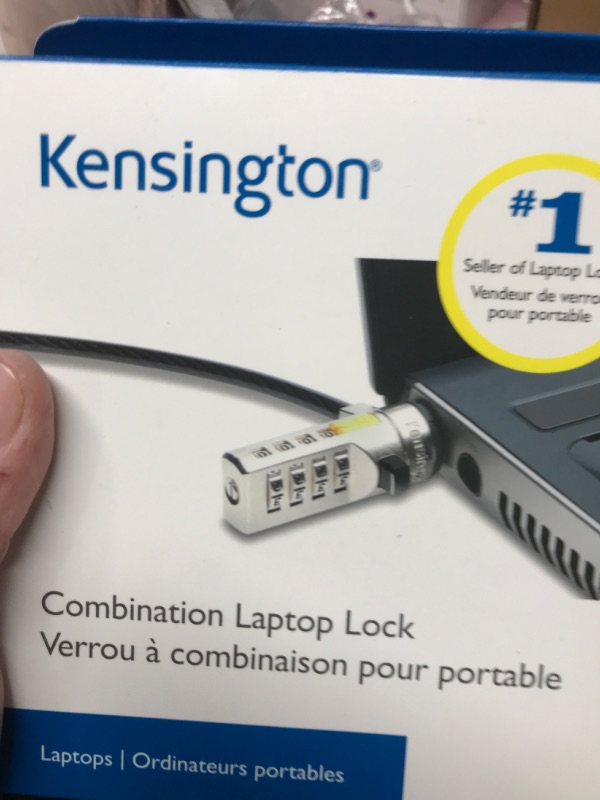 Photo 2 of Kensington Combination Cable Lock for Laptops and Other Devices (K64673AM),Black