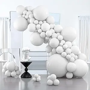 Photo 1 of PartyWoo White Balloons