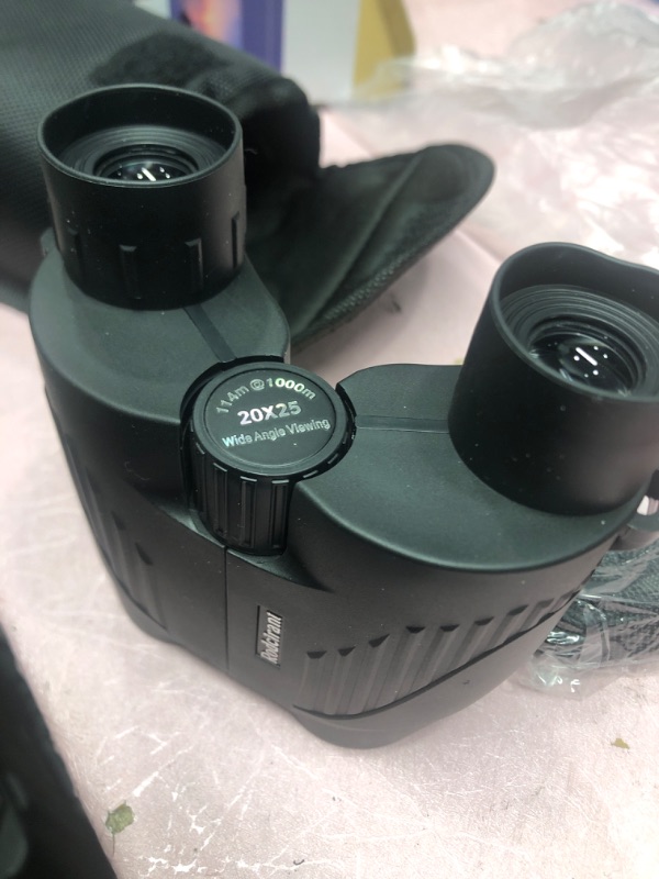 Photo 2 of 20x25 Binoculars for Adults and Kids, High Power Easy Focus Binoculars with Low Light Vision, Compact Binoculars for Bird Watching and Travel Black