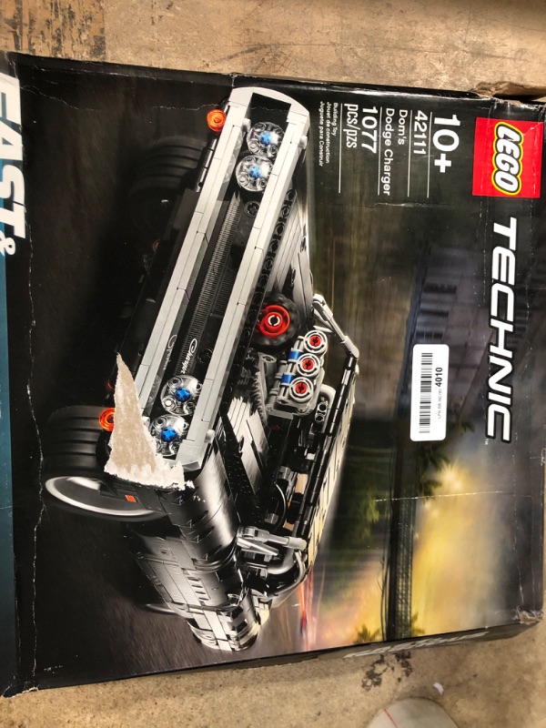 Photo 2 of LEGO Technic Dom's Dodge Charger 42111 Building Toy Set for Kids, Boys, and Girls Ages 10+ (1,077 Pieces) Standard Packaging