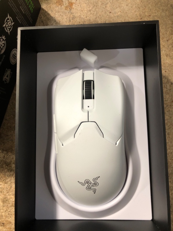 Photo 2 of Razer Viper V2 Pro HyperSpeed Wireless Gaming Mouse: 59g Ultra-Lightweight - Optical Switches Gen-3 - 30K Optical Sensor - On-Mouse DPI Controls - 80hr Battery - USB Type C Cable Included - White