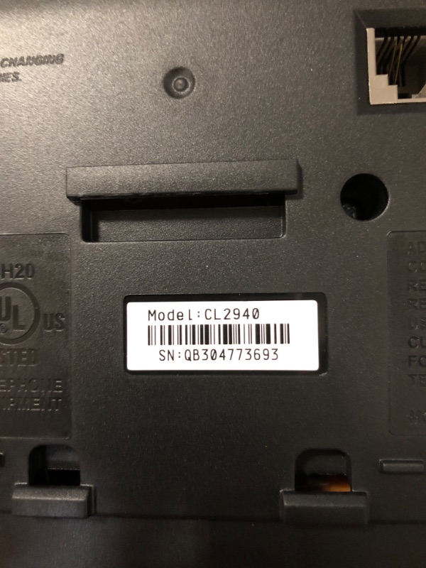 Photo 2 of AT&T CL2940 Corded Phone with Speakerphone, Extra-Large Tilt Display/Buttons, Caller ID/Call Waiting and Audio Assist, Black Pack of 1650530024061
