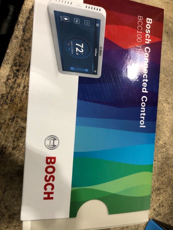 Photo 2 of Bosch BCC100 Connected Control Smart Phone Wi-Fi Thermostat - Works with Alexa - Touch Screen, 5.2 x 3.08 x 1 inches BCC100 Thermostat