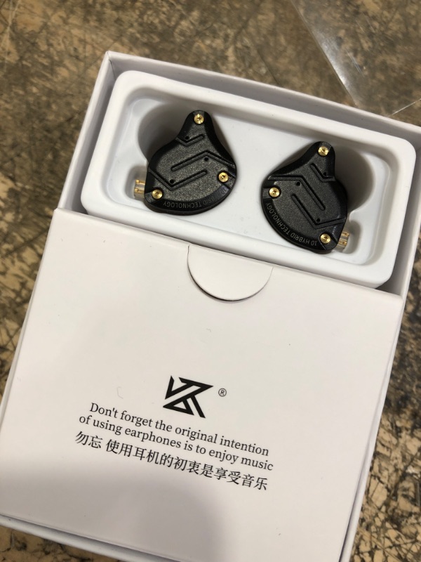 Photo 2 of KZ ZS10 Pro, Linsoul 4BA+1DD 5 Driver in Ear Monitor, HiFi Metal Earphones, with Stainless Steel Faceplate, 2 Pin Detachable Cable (Without Mic, Black) Without Mic Black