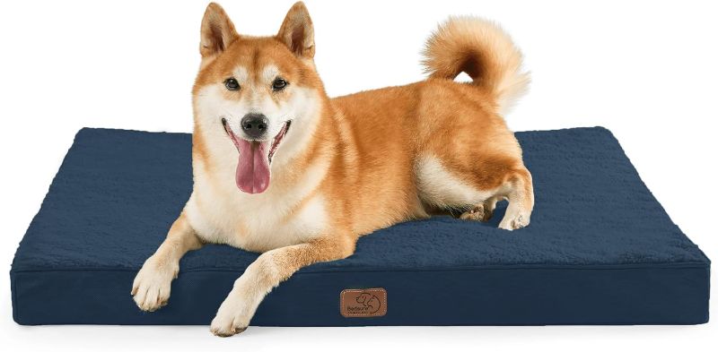 Photo 1 of 
Bedsure Dog Bed for Large Dogs - Big Orthopedic Dog Bed with Removable Washable Cover, Egg Crate Foam Pet Bed Mat, Suitable for Dogs Up to 65 lbs 36x27x3