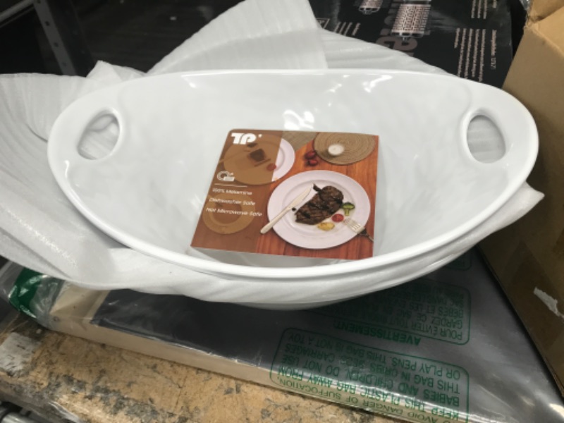 Photo 1 of 11.5 Serving Bowls White 2 Pcs 