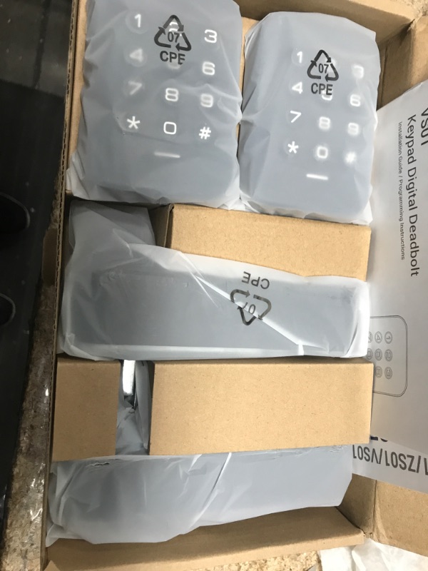 Photo 1 of Veise Keyless Entry Door Lock,?2 Pack? Electronic Keypad Deadbolt Lock, Auto Lock, Anti-Peeking Password Door Locks with Keypads, 1 Touch Locking & Easy Installation