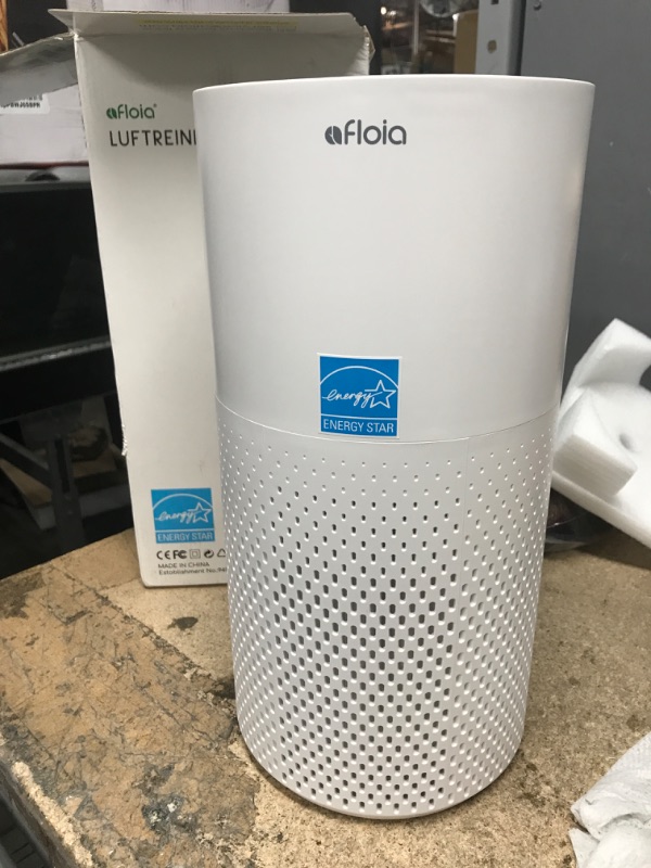 Photo 1 of Afloia Air Purifiers for Home Large Room Up to 1076 Ft², H13 True HEPA Air Purifiers for Bedroom 22 dB, Air Cleaners Dust Remover for Pet Mold Pollen, Odor Smoke Eliminator, Kilo White, 7 Color Light