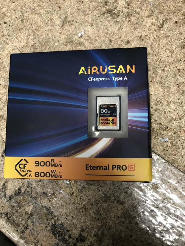 Photo 2 of AIRUSAN Professional 80GB CFexpress Type A Memory Card, Up to 900MB/s Read Speed & 800MB/s Write Speed, CFexpress Type A Card for RAW 4K/8K Video Recording