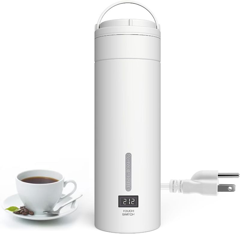 Photo 1 of  Travel Electric Kettle,Small Portable Kettle,Water Boiler for Travel & Work with 4 Temperature Controls,Made of 304 Stainless Steel,Auto Shut Off & Boil Dry Protection