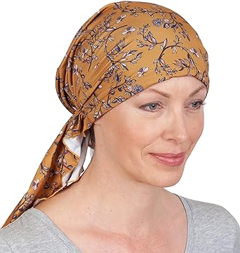 Photo 1 of Chemo Headwear for Women - Pretied Head Scarf for Women - Cancer Headwear for Women, Hair Loss Scarf, Head Wrap Chemo