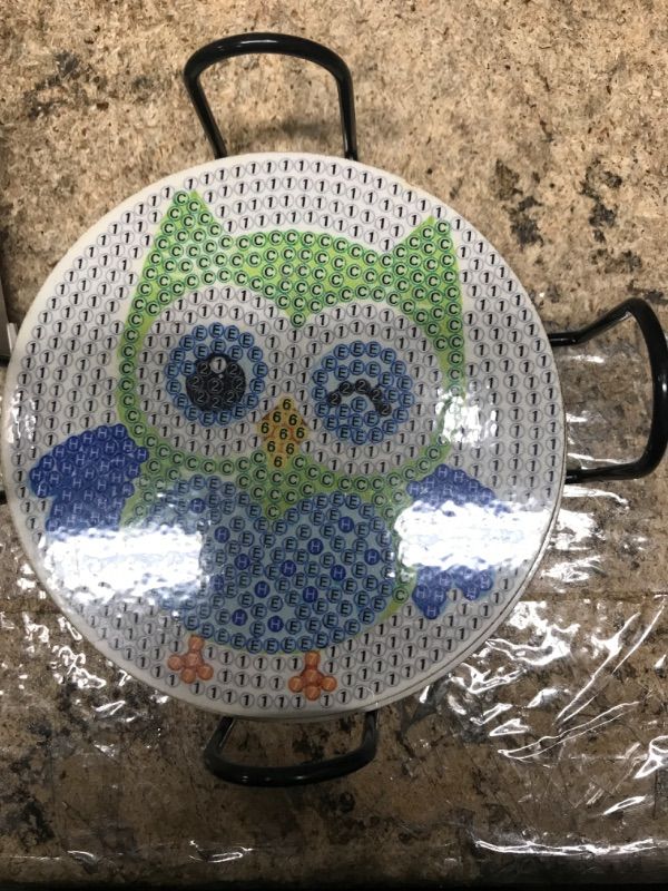 Photo 1 of 6 PCS Diamond Painting Coasters, Owl Diamond Art Coasters Kits with Holder, DIY Diamond Painting Kits for Adults and Kids
