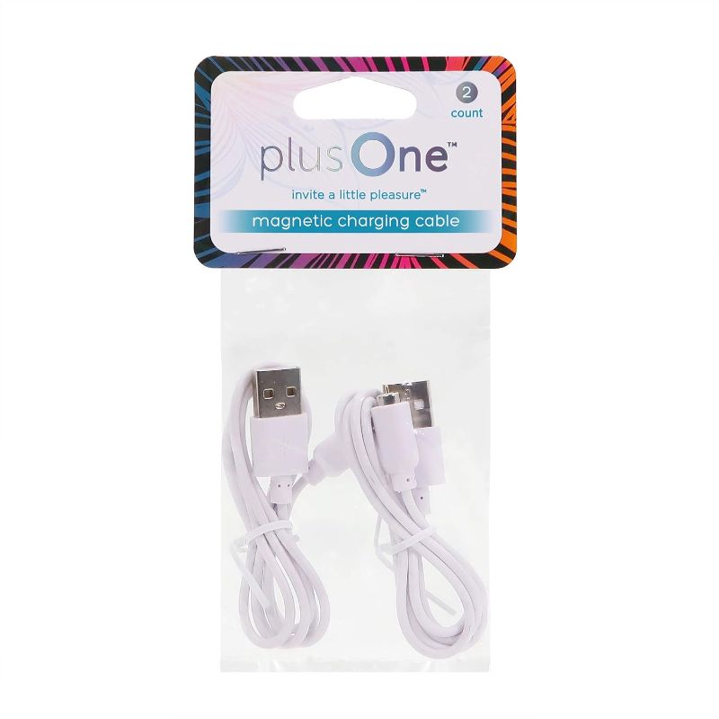 Photo 1 of plusOne Magnetic Charging Cables, USB Charger, Durable Replacement DC Charging Cables, USB Adapter Cord, DC Power Cable, Plug Charging Cord, 2 Count