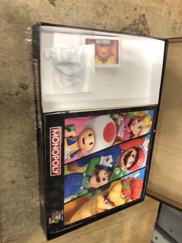 Photo 2 of (MINOR DAMAGE) Monopoly The Super Mario Bros. Movie Edition Kids Board Game | Family Games for Super Mario Fans | Includes Bowser Token | Ages 8+ | 2-6 Players