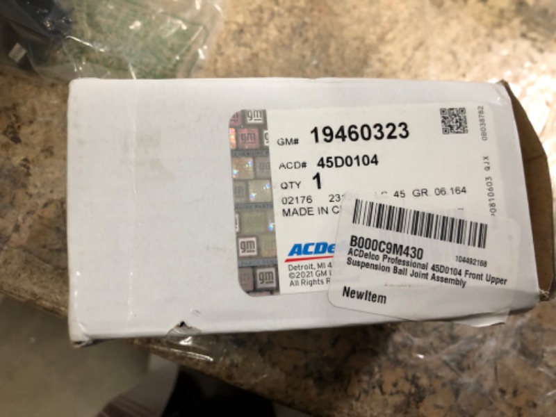 Photo 1 of ACDelco Professional 45D0104 Front Upper Suspension Ball Joint Assembly