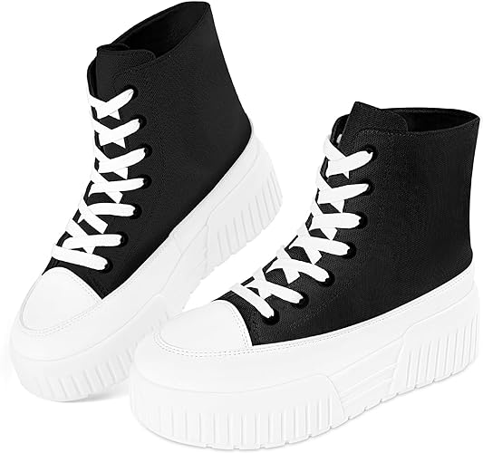 Photo 1 of CASUAL HIGHTOP SNEAKERS WITH THICK SOLE WITH STRIPE SIMILAR TO PHOTO BELOW WOMENS 8