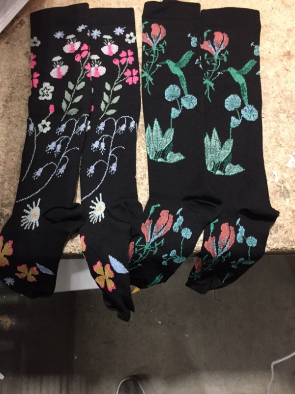 Photo 1 of PRINTED SOCKS 2PK 