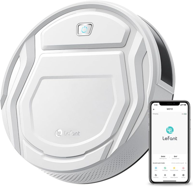 Photo 1 of **UNABLE TO TEST***
Lefant Robot Vacuum Cleaner, Tangle-Free, Strong Suction, Slim, Low Noise, Automatic Self-Charging, Wi-Fi/App/Alexa Control, Ideal for Pet Hair Hard Floor and Daily Cleaning, M210
